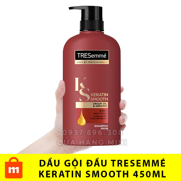 【YÊU THÍCH】 Dầu Gội Đầu TRESemmé Keratin Smooth 450ml