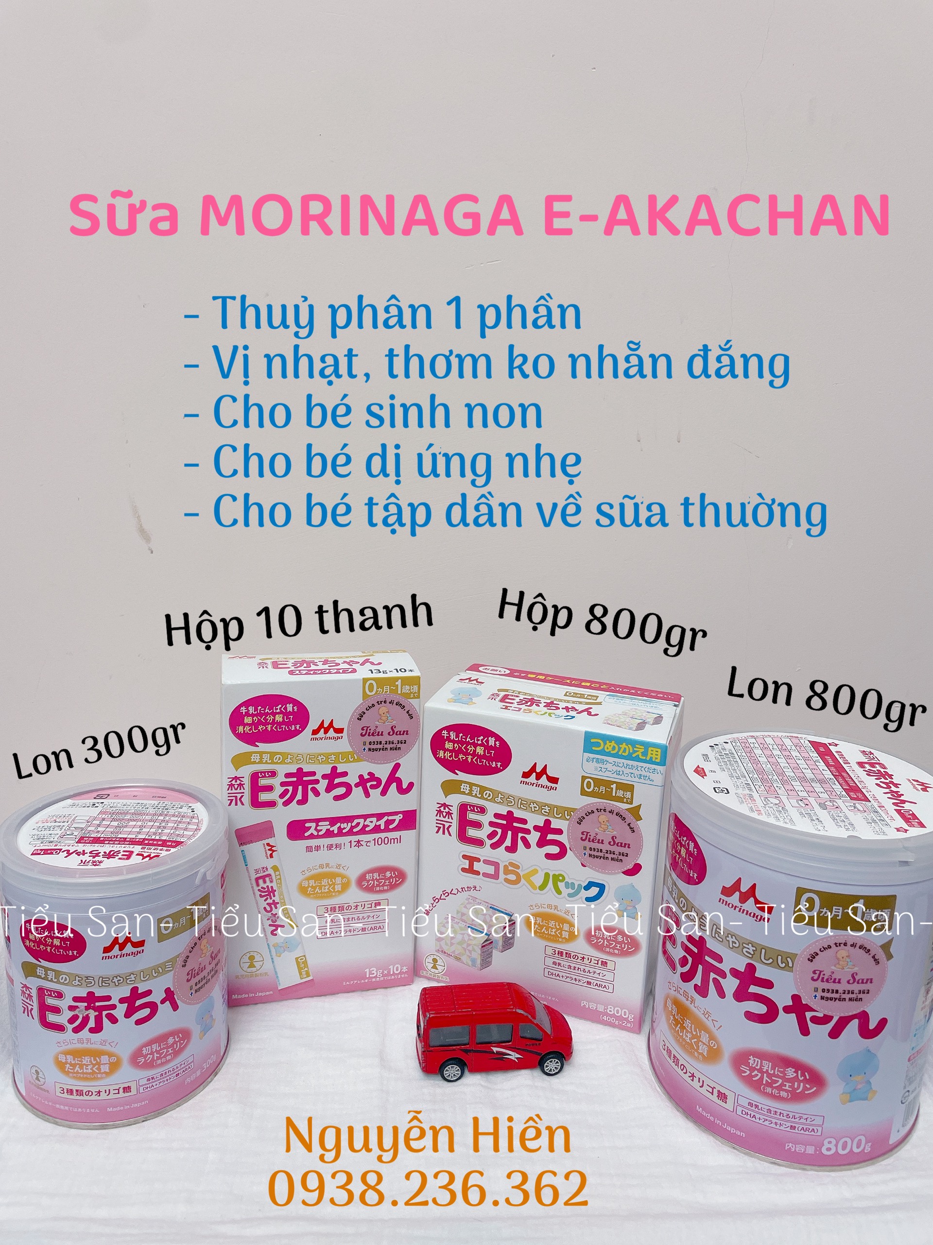 SỮA MORINAGA E-AKACHAN NỘI ĐỊA NHẬT CHO BÉ DỊ ỨNG ĐẠM BÒ, TRẺ SINH NON