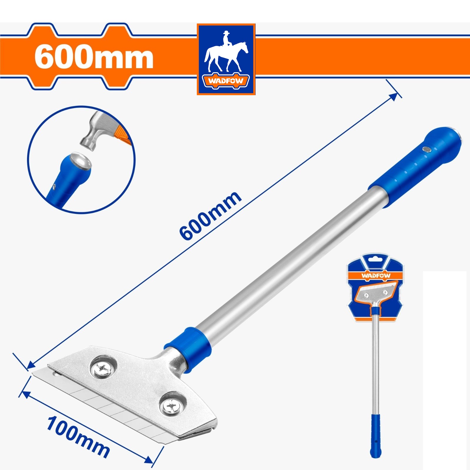 Dụng cụ cây sủi vệ sinh kèm 6 lưỡi dao 30cm Total THT183006 THT183201 - 1