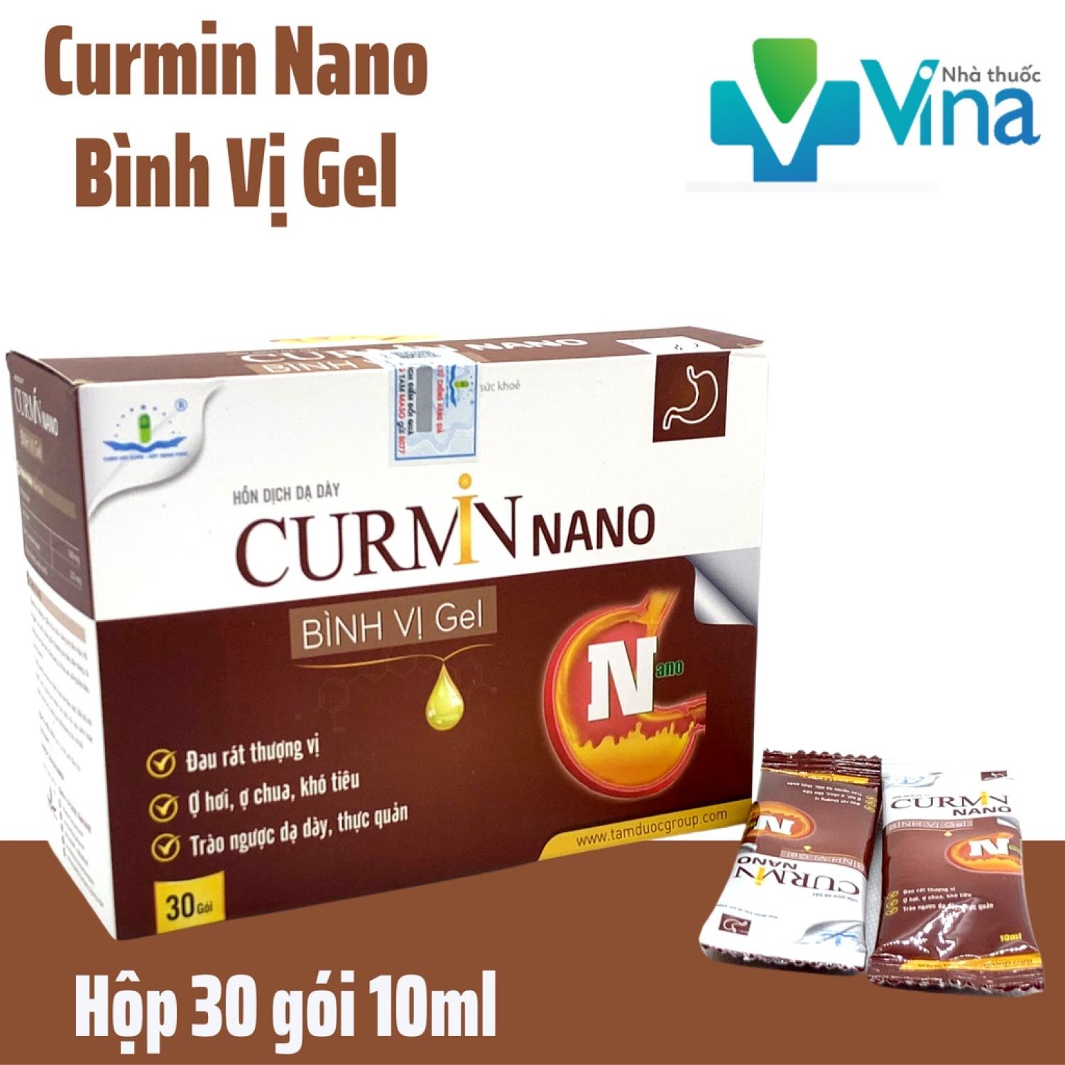 Curmin Nano Bình Vị ɡel - Hỗ trợ diều tɾị dạ dày, tá tràng, đại tràng