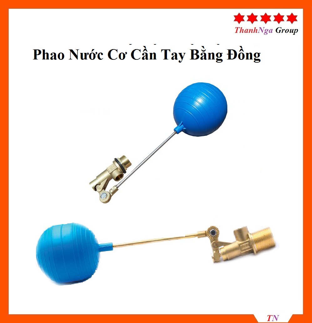 Phao cơ chống tràn quả bóng cần bằng đồng kích thước phi 21, phi 27