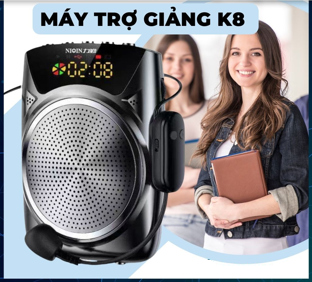 Loa trợ giảng cho giáo viên, máy trợ giảng mini, loa trợ giảng không dây uhf chính hãng keling k8, bluetooth 5.0 - bảo hành 12 tháng toàn quốc