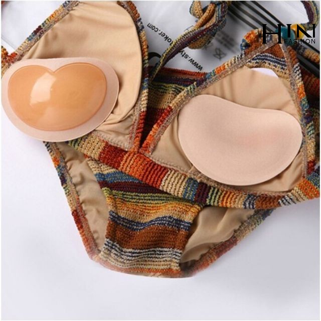 Bộ 2 miếng (1 cặp) mút độn ngực siêu nâng hình tim có keo dán chống trượt - mút nâng ngực - miếng mút dán ngực - mút độn áo ngực - miếng lót ngực - HIN Fashion P08