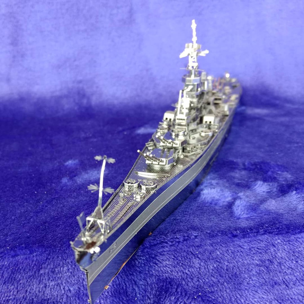 Mô hình 3D kim loại lắp ráp Piececool Thiết giáp hạm USS Missouri BB-63 Hải quân Hoa Kỳ [Chưa lắp]