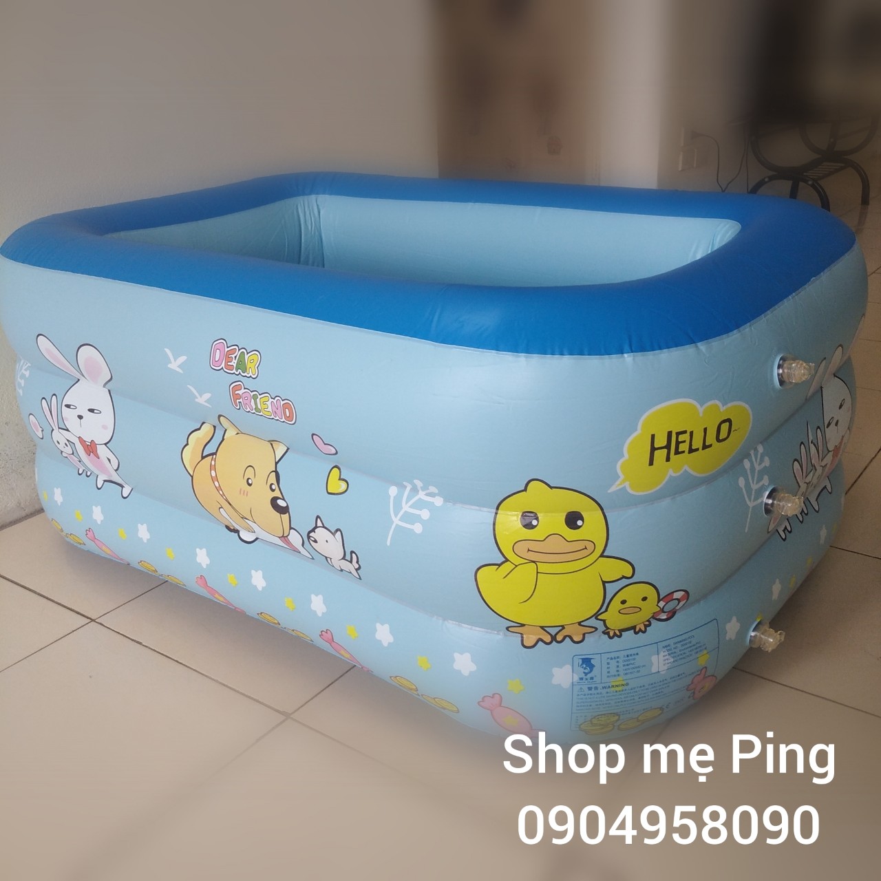 Bể bơi 3 tầng 1m5 cho bé yêu