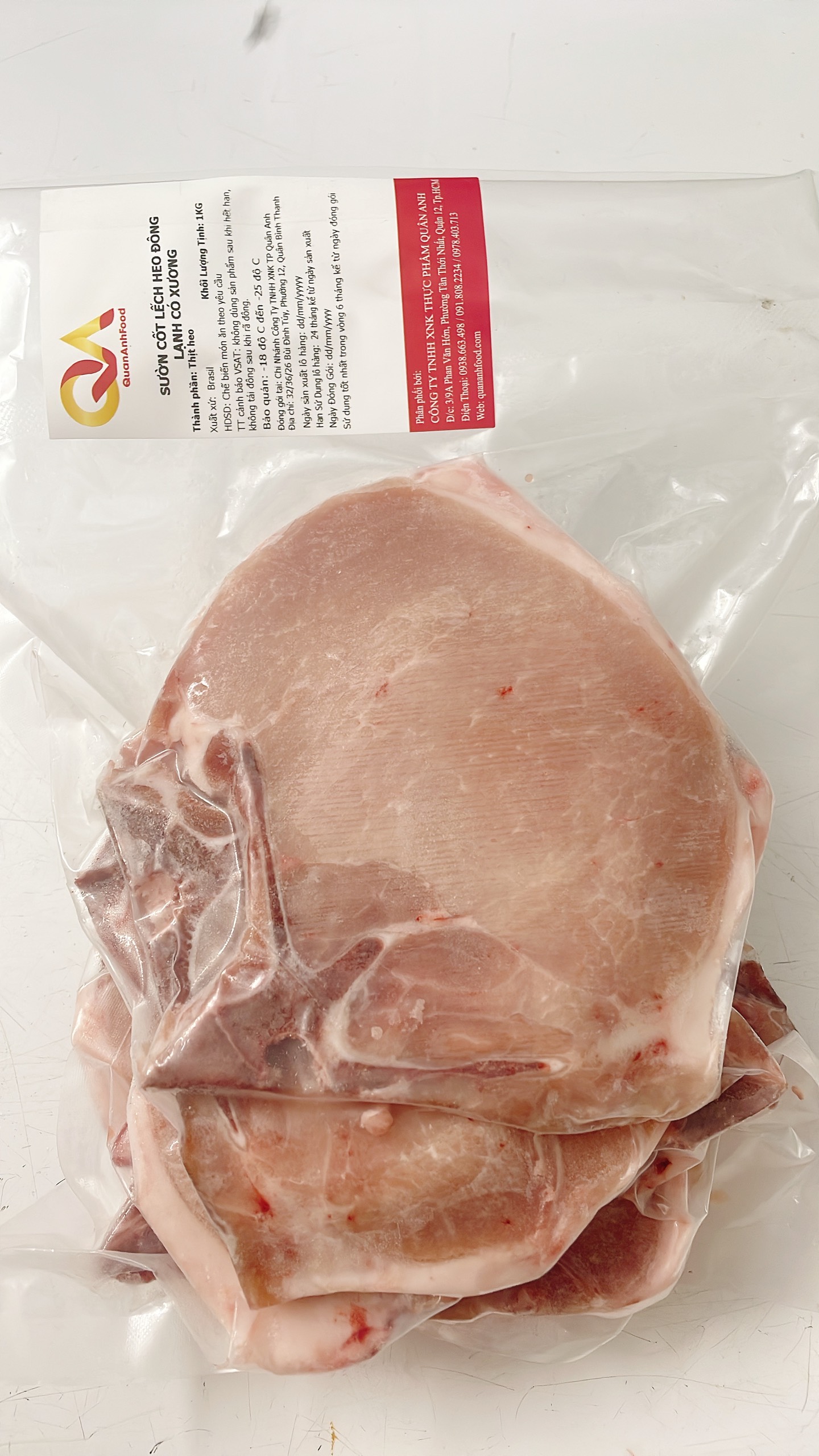 [CHỈ GIAO HỎA TỐC HCM] - CỐT LẾT HEO NHẬP KHẨU