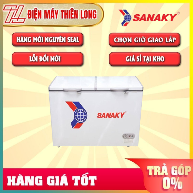 Tủ đông sanaky vh-285a2 - trả góp 0% - giao toàn quốc - ngoài hcm tính phí