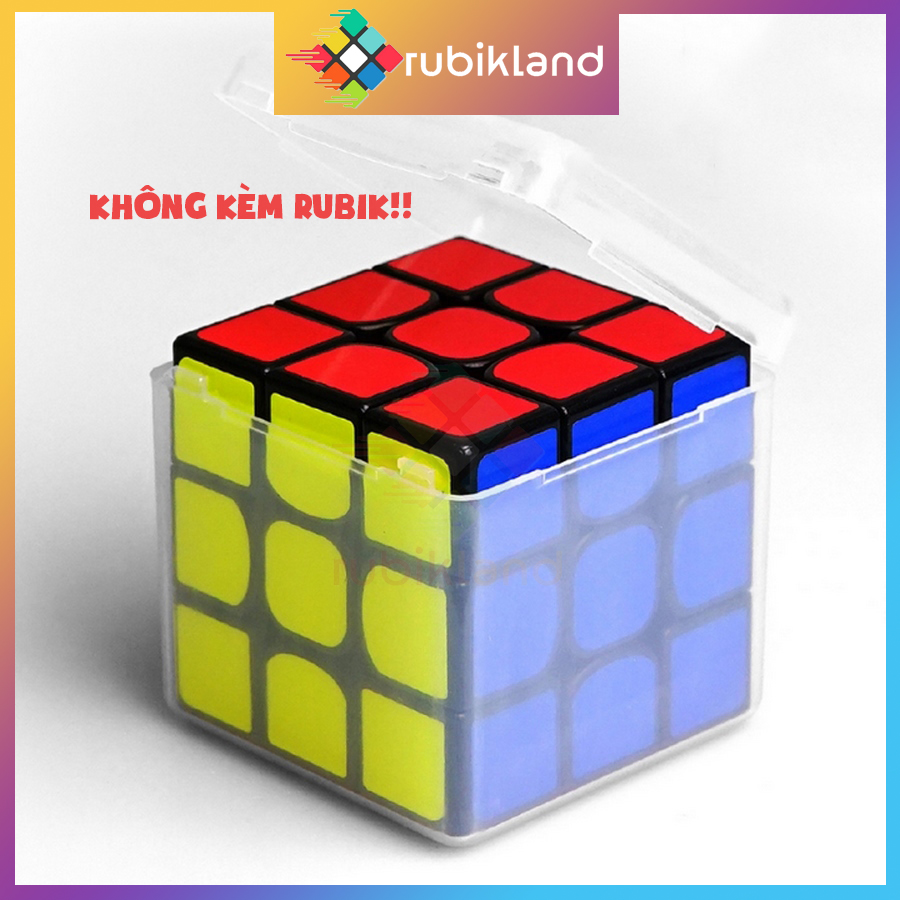 Hộp Đựng Rubik 3x3 Trong Suốt 5.7cm Hộp Rubic Đồ Chơi Trí Tuệ Trẻ Em