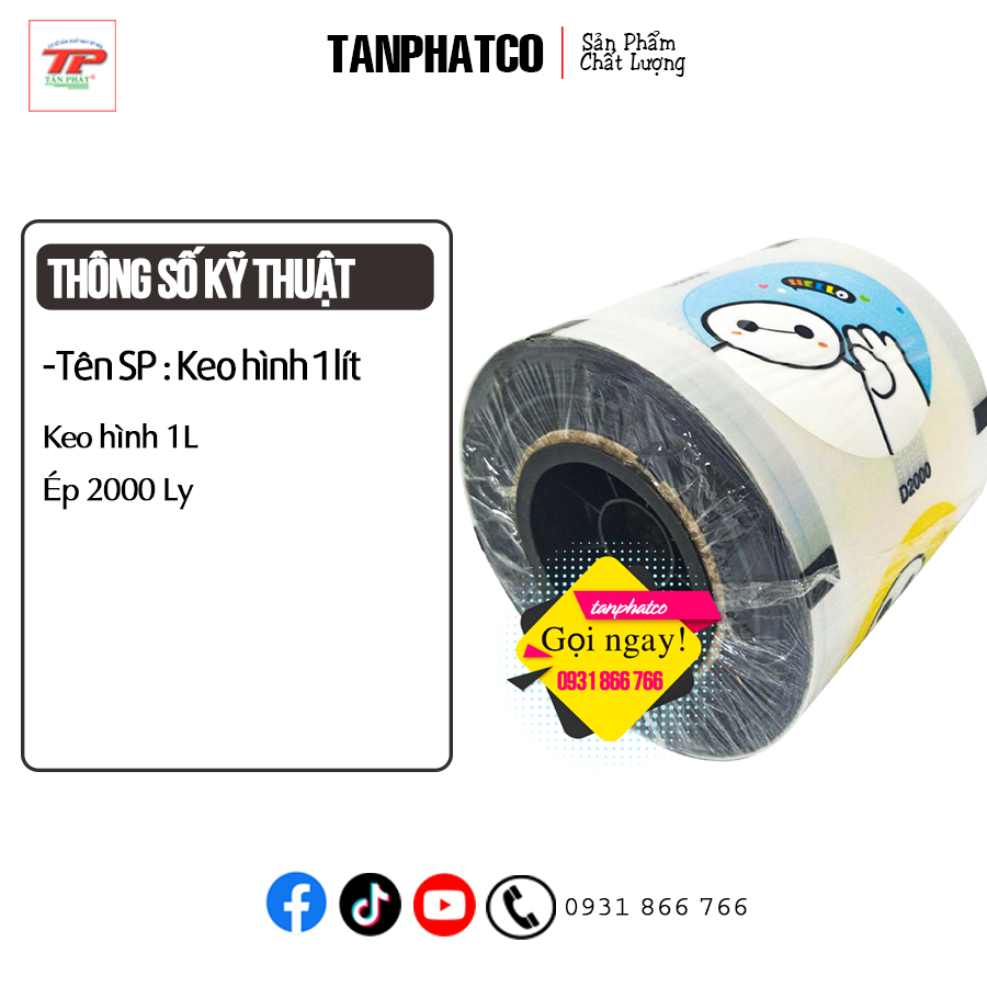 Cuộn màng ép ly 1l 15cm