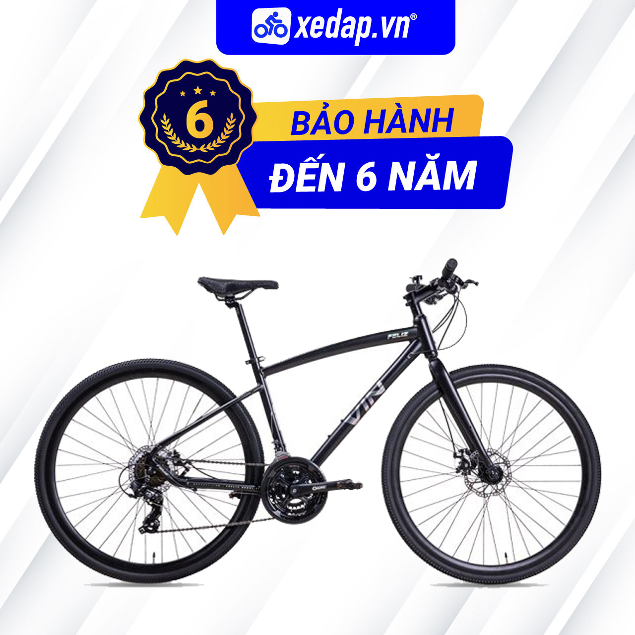 [TRẢ GÓP 0%][FREESHIP] Xe Thể Thao Đạp Đường Phố Touring VINBIKE Feliz – Bánh 700C – 2023