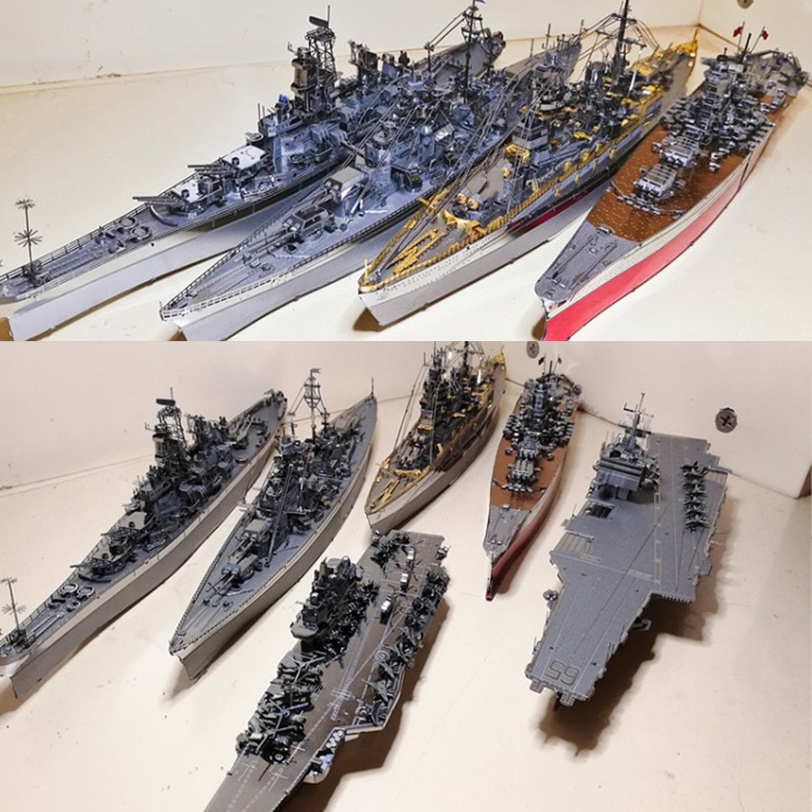Chưa Ráp Mô Hình Thép 3D Tàu Chiến Thiết Giáp Hạm Nhật Bản Piececool Kongou  Battleship  Lazadavn