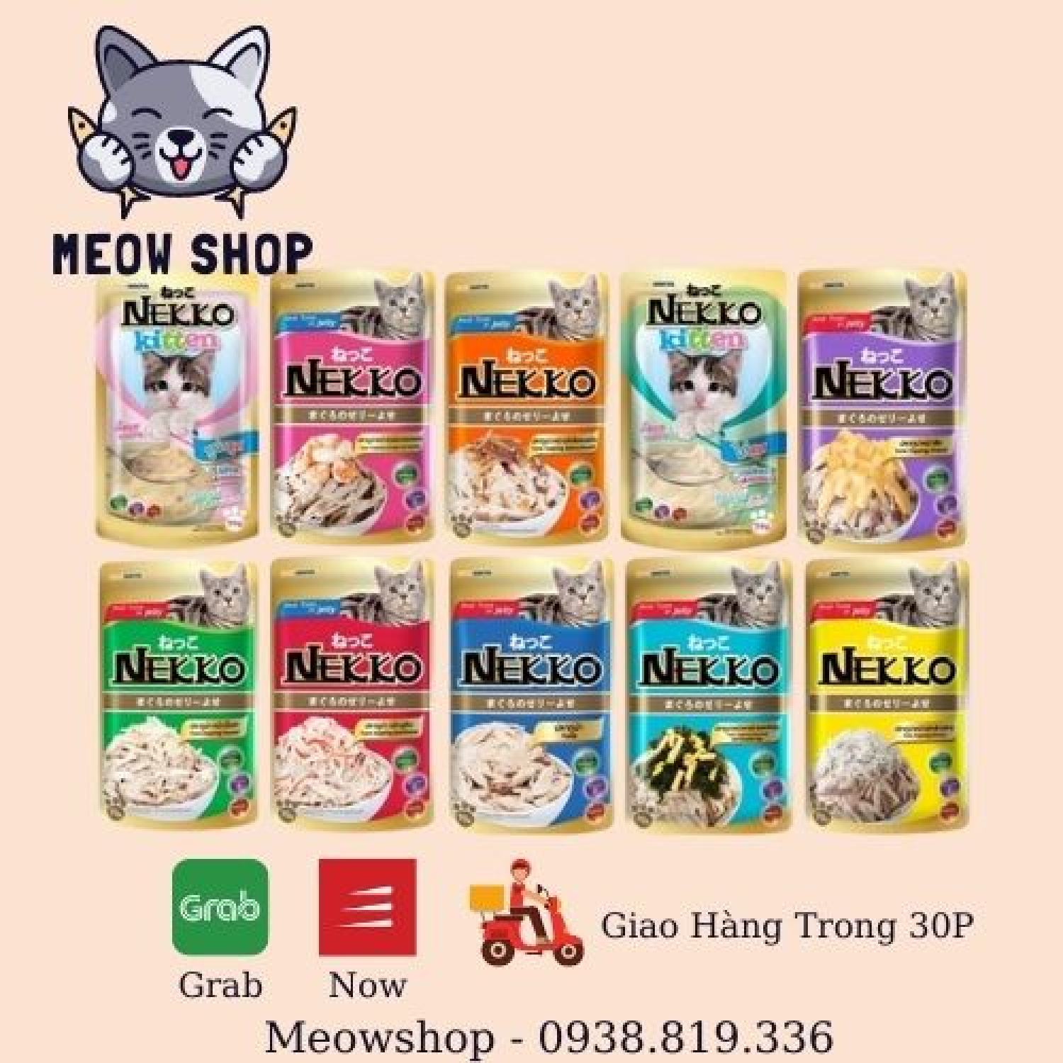 Pate cho Mèo Nekko dạng gói 70gam giành cho mèo con và mèo trưởng thành