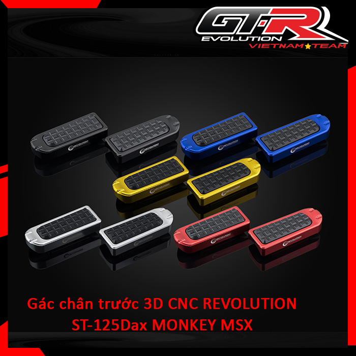 Gác chân trước cnc revolution st-125dax monkey msx cb300r cb500 cbr500 cb650 cbr650
