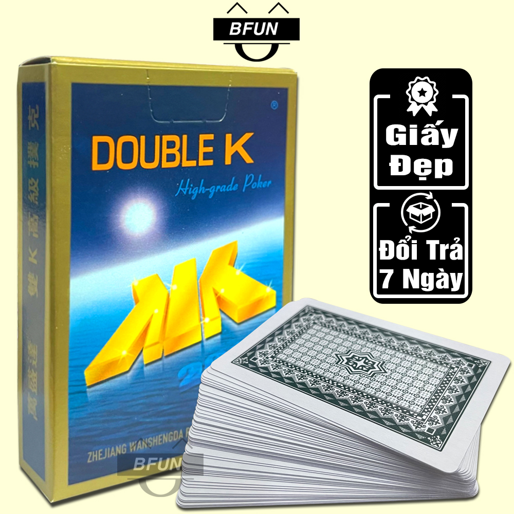 Bài Tây Giấy DOUBLE K - Bộ Bài Tây 52 Lá ĐẸP,  Boardgame - Đồ Chơi Trẻ Em BFUN