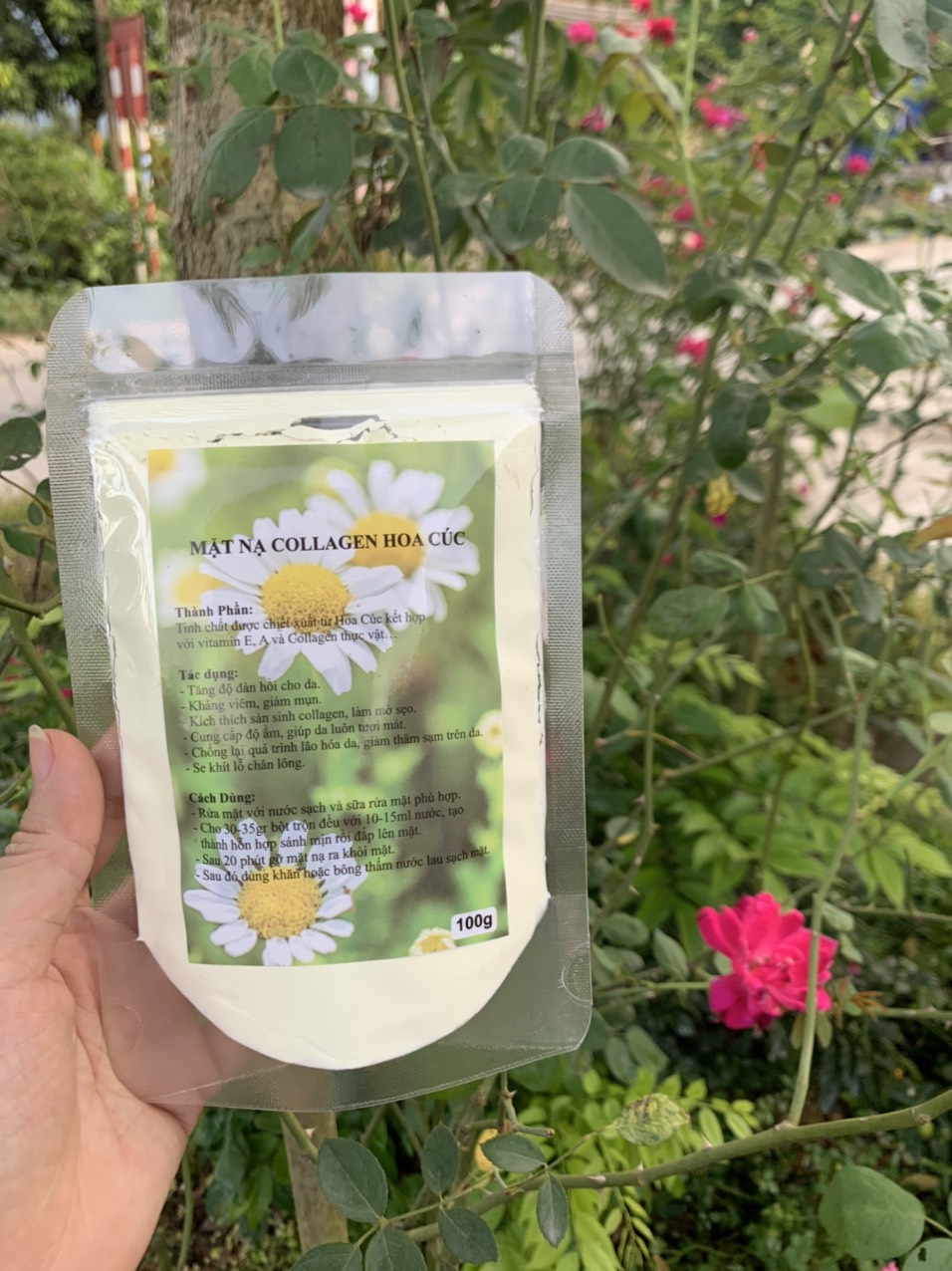 mặt nạ dẻo hoa cúc