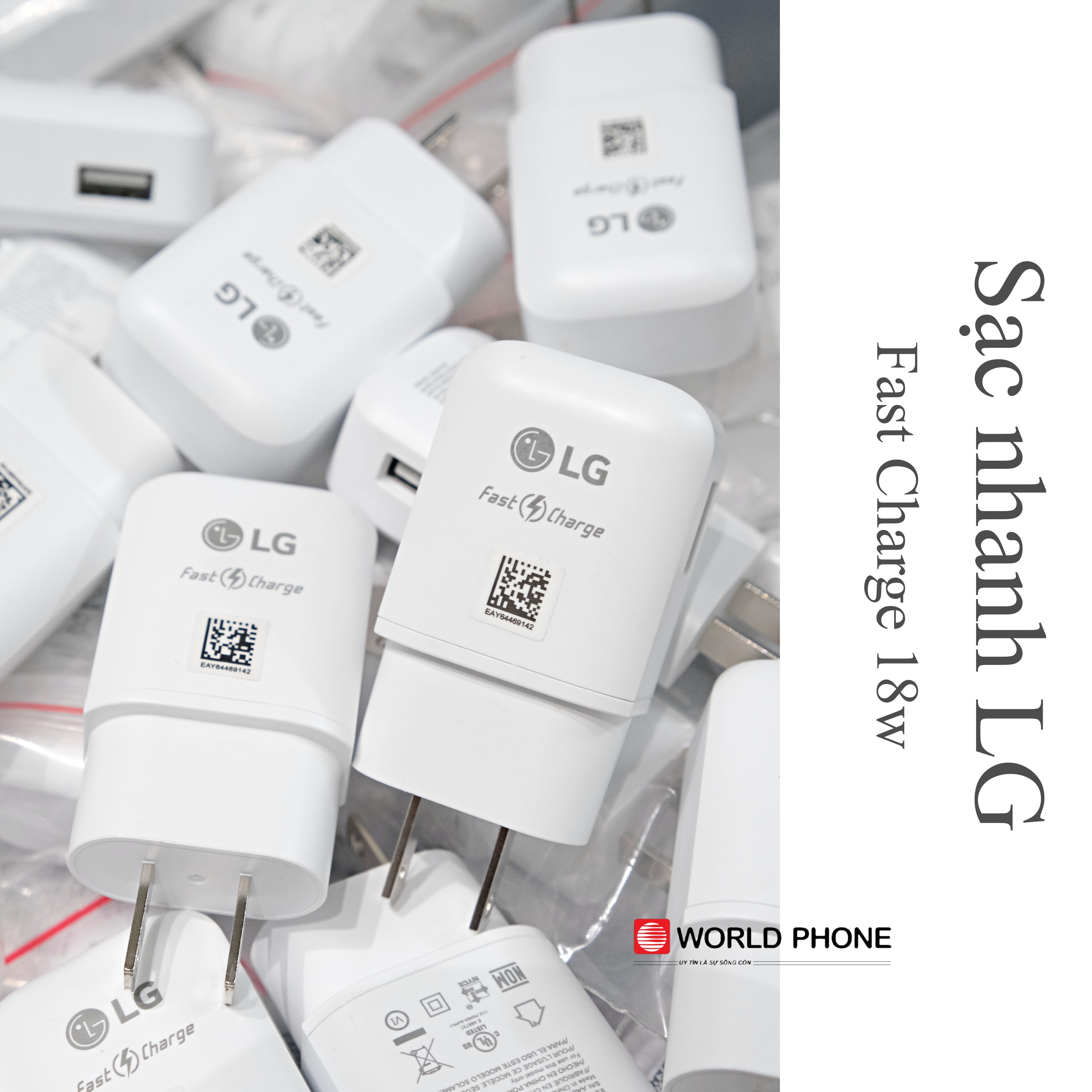Sạc nhanh lg 18w fast charge lg v50, lg v40, lg v30, lg v50s g8x, lg g8, lg g7, lg g6, cáp lg usb type c