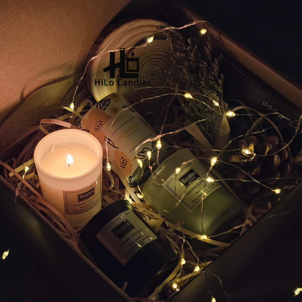 Set quà tặng sinh nhật - nến thơm aroma menahem - hilo candles