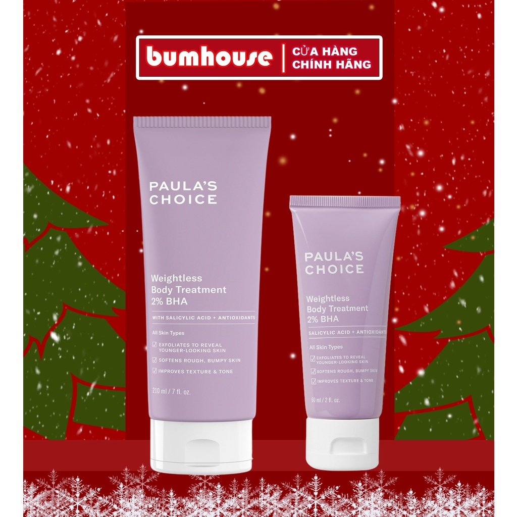 Kem dưỡng thể 2% BHA Paula’s Choice Resist Weightless Body Treatment With 2% BHA