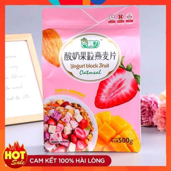 1 gói 500g ngũ cốc sữa chua hoa quả