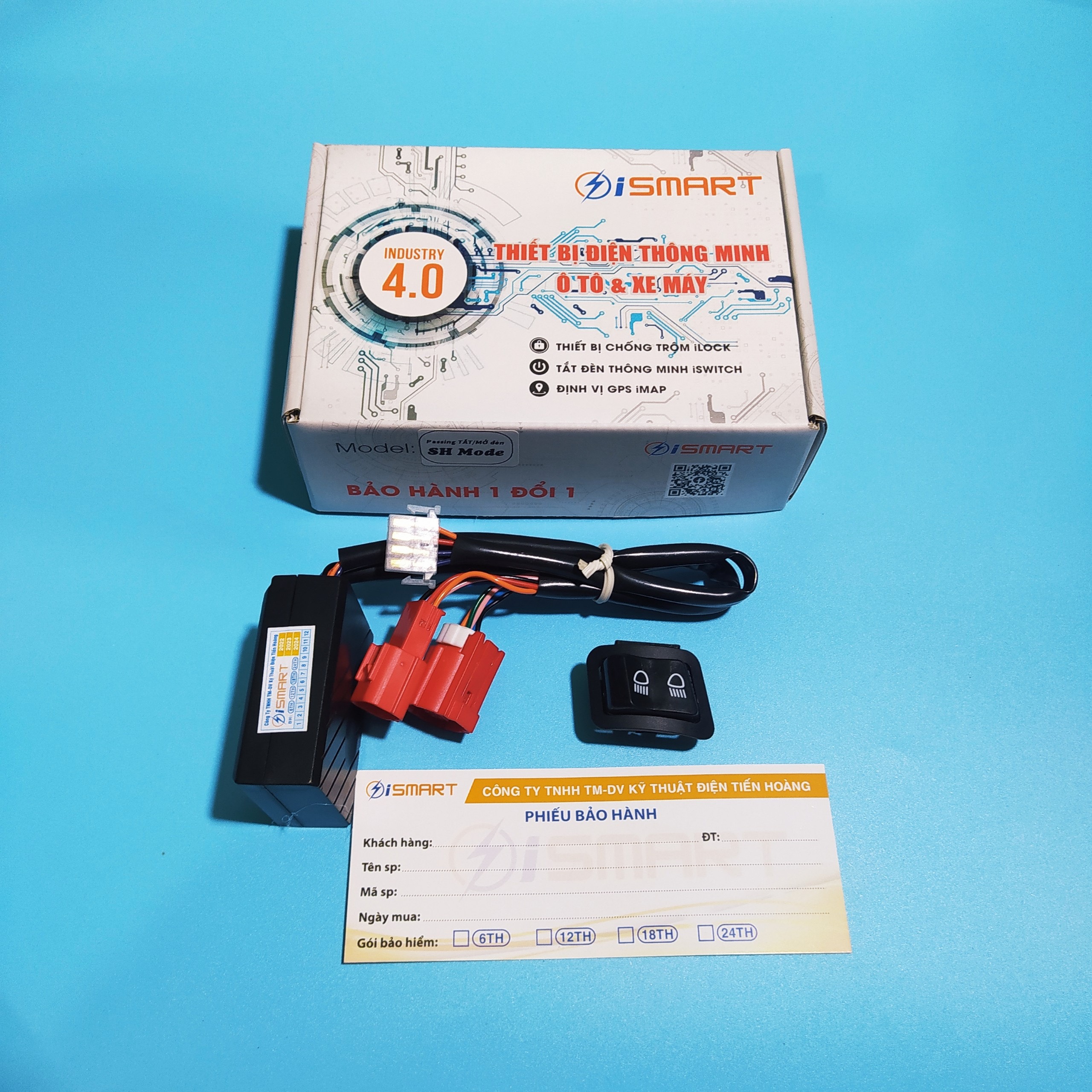 Bộ dây passing sh tắt-mở đèn tất cả đời xe, tắt đèn xe tùy chỉnh nhiều chế độ, nút chính hãng honda