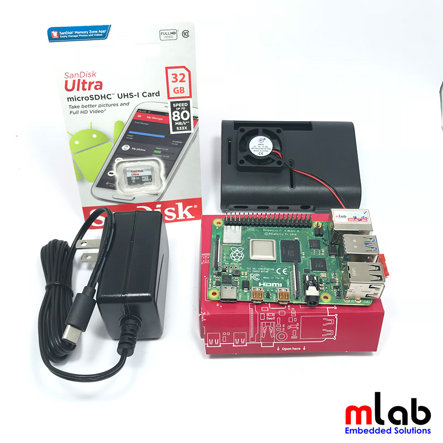Bộ sản phẩm Raspberry Pi 4 (8GB RAM) Starter Kit