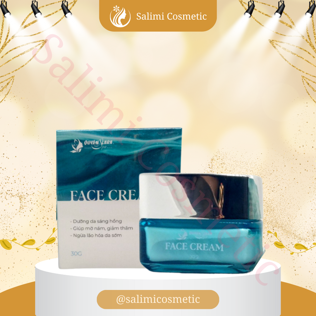 Kem dưỡng da face cream quyên lara 30g, kem dưỡng giúp trắng da, mờ thâm, nám, tàn nhang