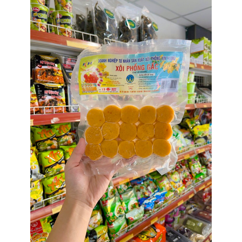 XÔI PHỒNG THUẦN CHAY - 250GR 15 KHOANH ( LOẠI CẮT KHOANH )
