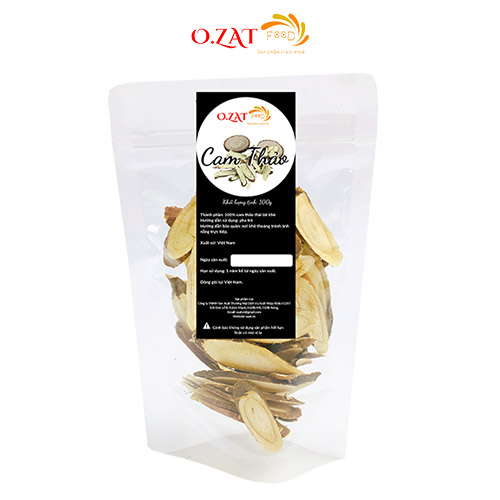 Cam thảo thái lát sấy khô O.ZAT 100g