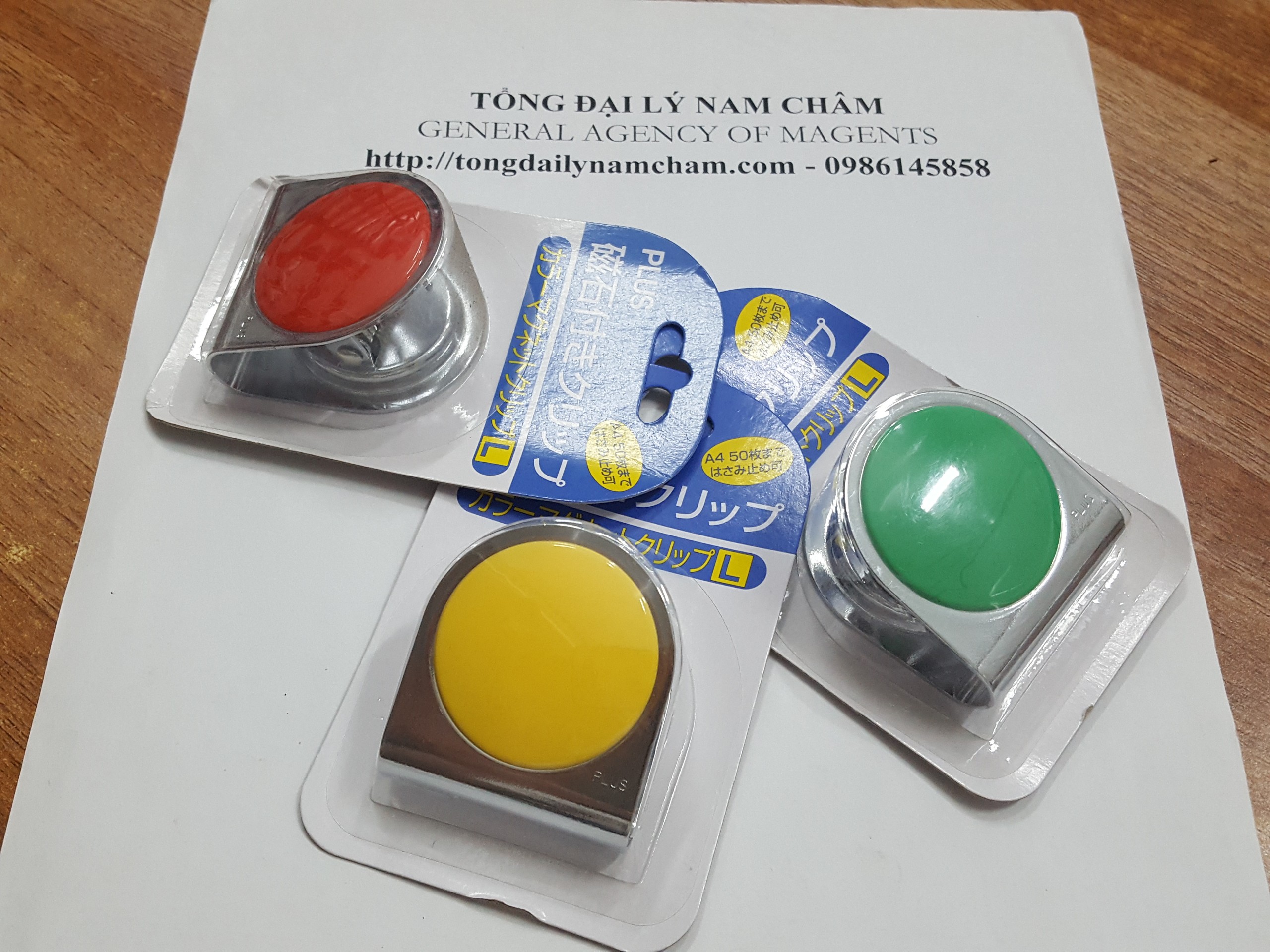 Kẹp từ tính Plus/ Kẹp giấy nam châm 40mm