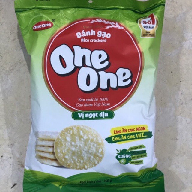 [HN]Bánh gạo vị ngọt dịu One One gói 150g (mẫu mới)