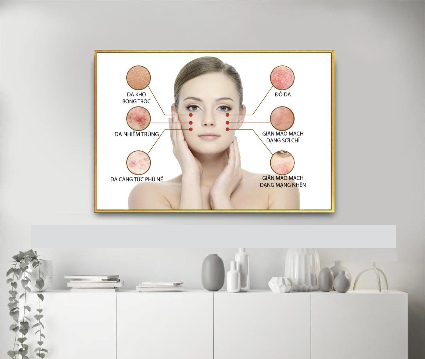 Tranh treo tường cho tiệm phun xăm thẩm mỹ,phun xăm,spa