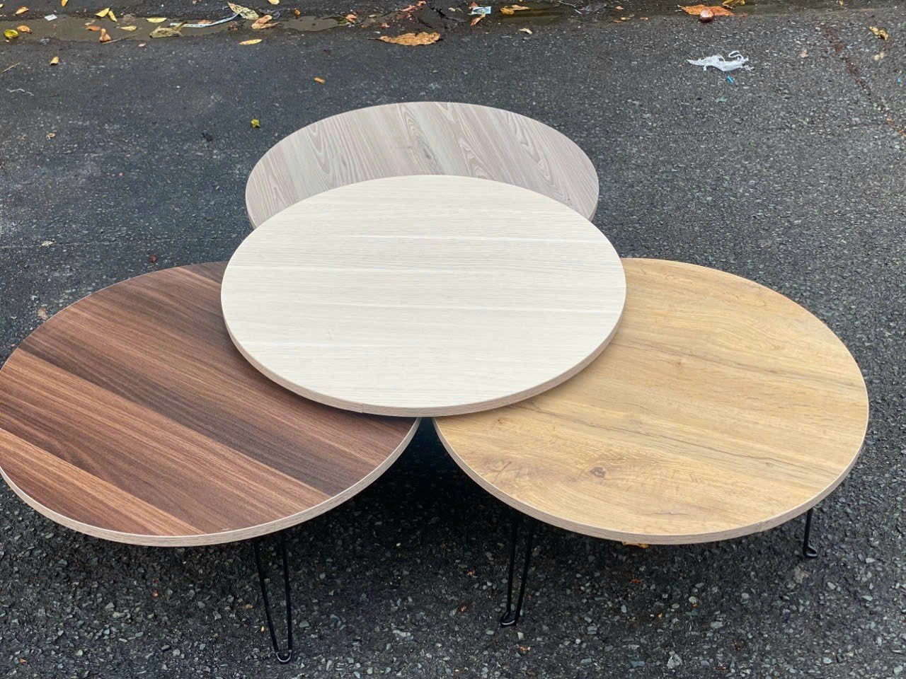 Mặt bàn tròn gỗ công nghiệp MDF