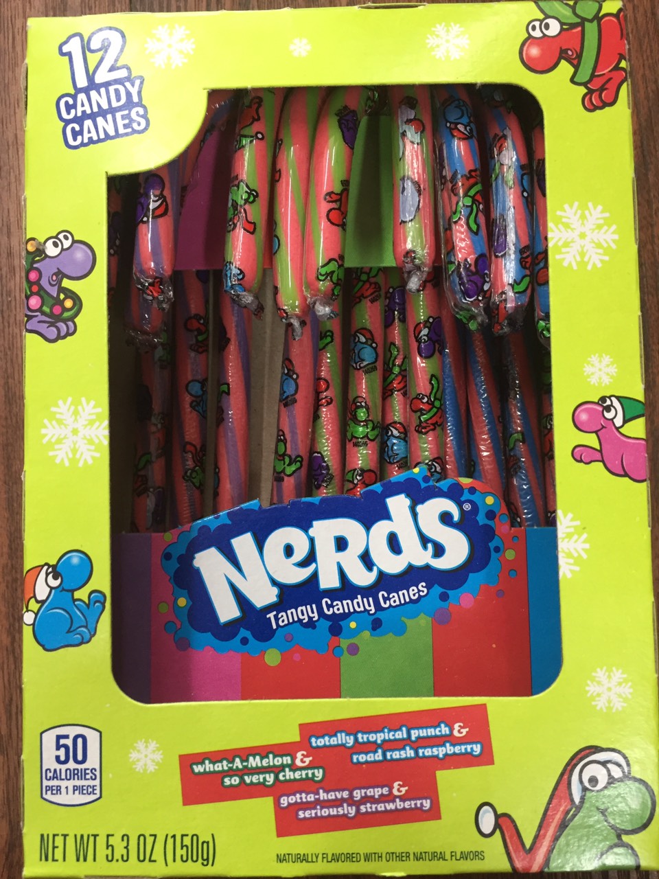 Kẹo gậy giáng sinh - kẹo gậy noel – nerds candy canes - hàng nhập mỹ