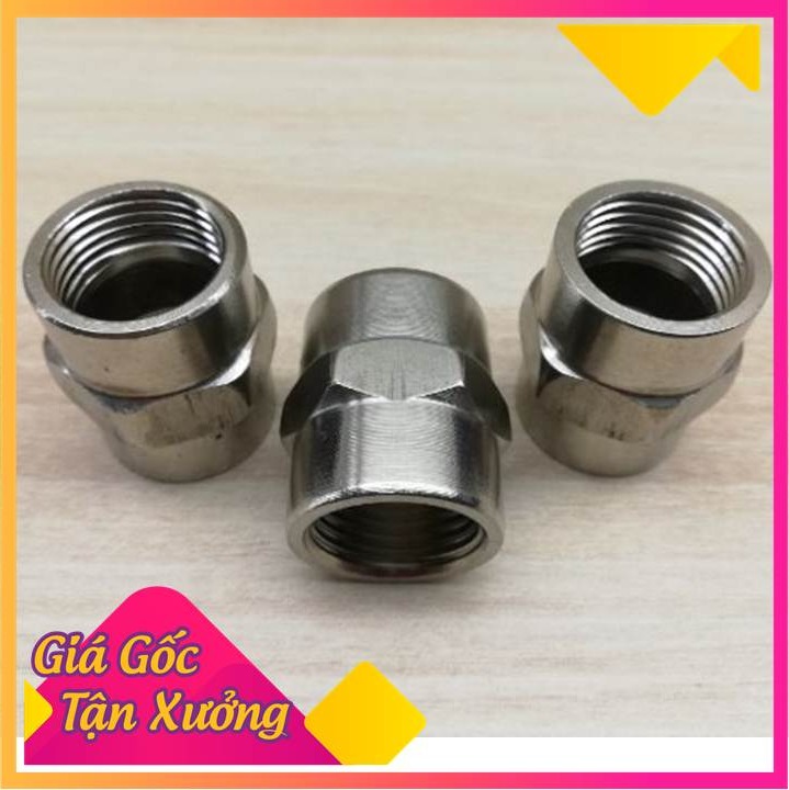 Nối 2 đầu ren trong 21 inox