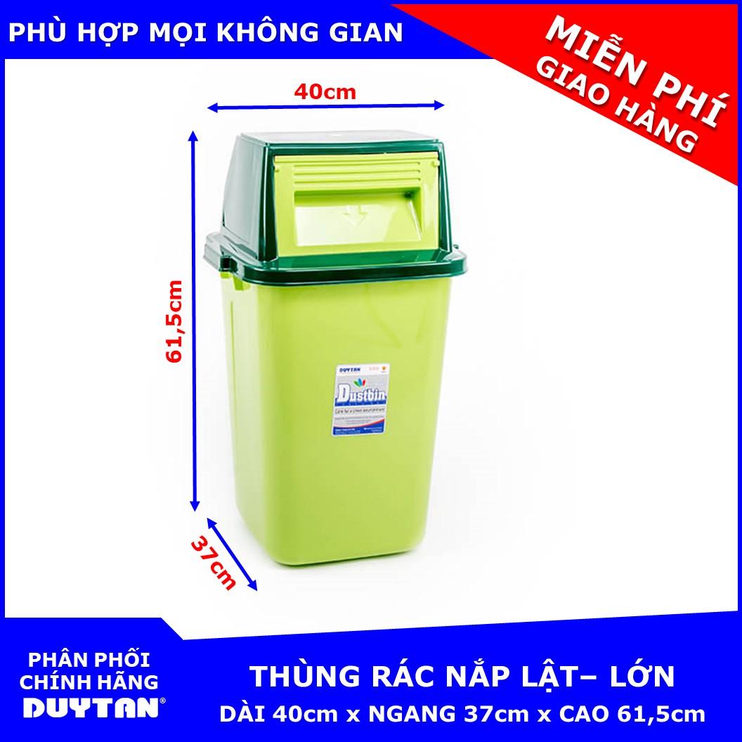 Thùng rác Nắp Lật cao cấp Duy Tân Lớn - Giao màu mẫu nhiên