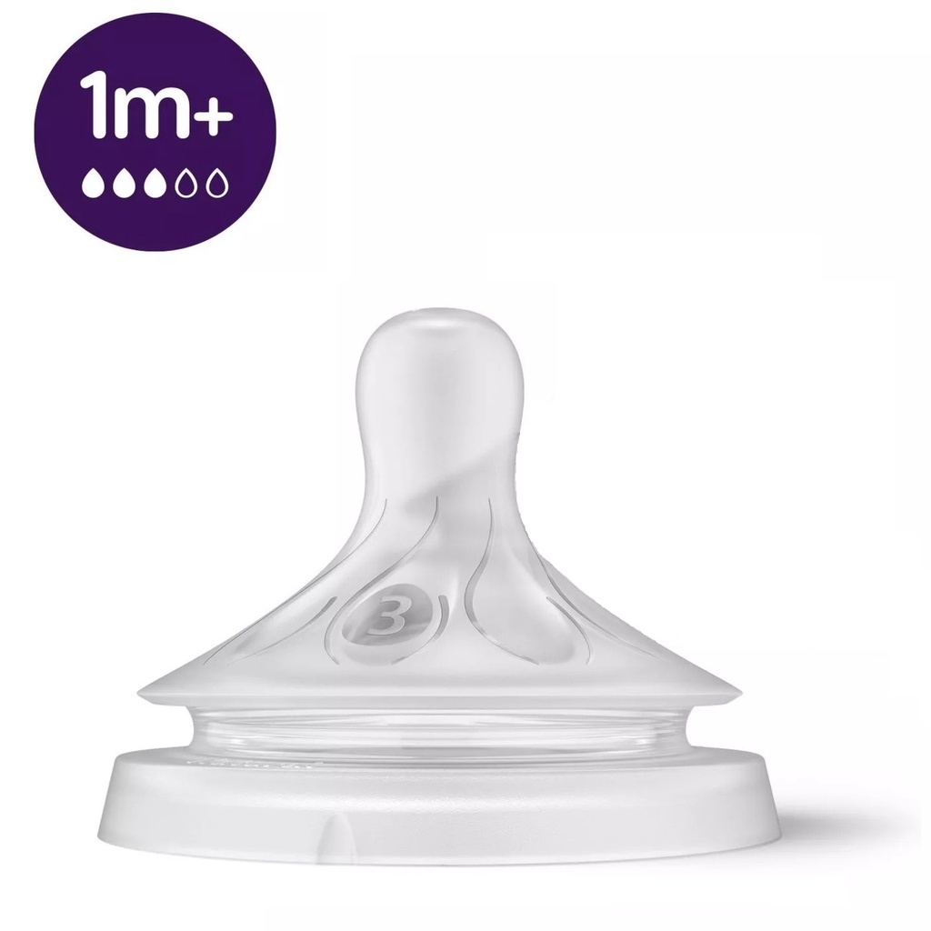 Núm ti thay thế bình sữa Avent Natural loại mới núm mềm đủ size
