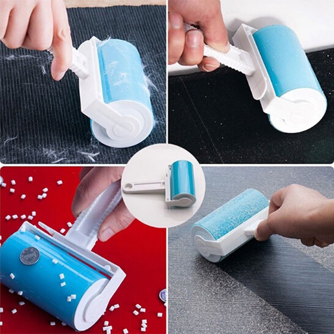 Cây lăn bụi quần áo silicon tái sử dụng nhiều lần h233