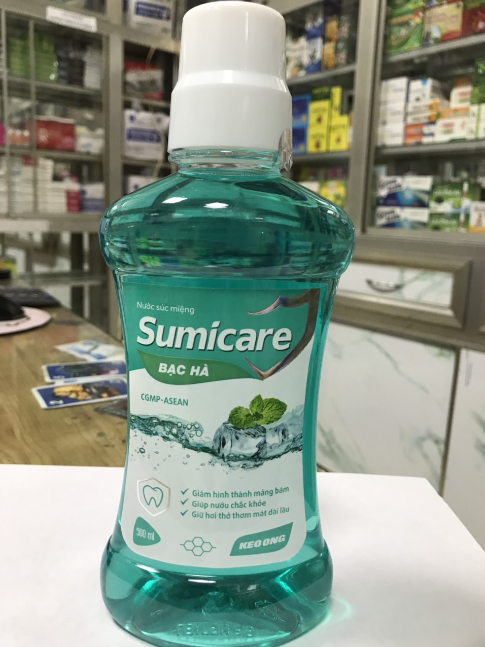 Nước súc miệng keo ong bạc hà Sumicare - chai 500ml