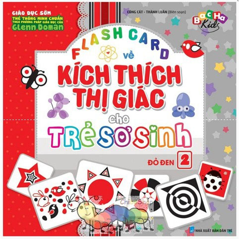 Flashcard kích thích thị giác cho trẻ sơ sinh 2 - đỏ đen