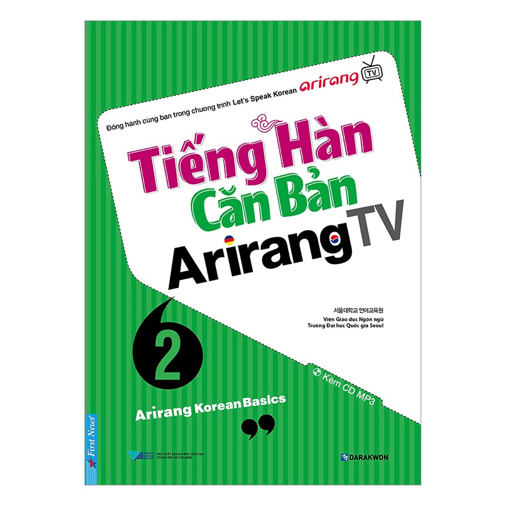 Sách - tiếng hàn căn bản arirang tv