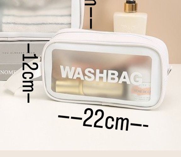 Túi Đựng Mỹ Phẩm WASHBAG Chống Nước Da Pu Nhựa PVC Trong Suốt TWB007