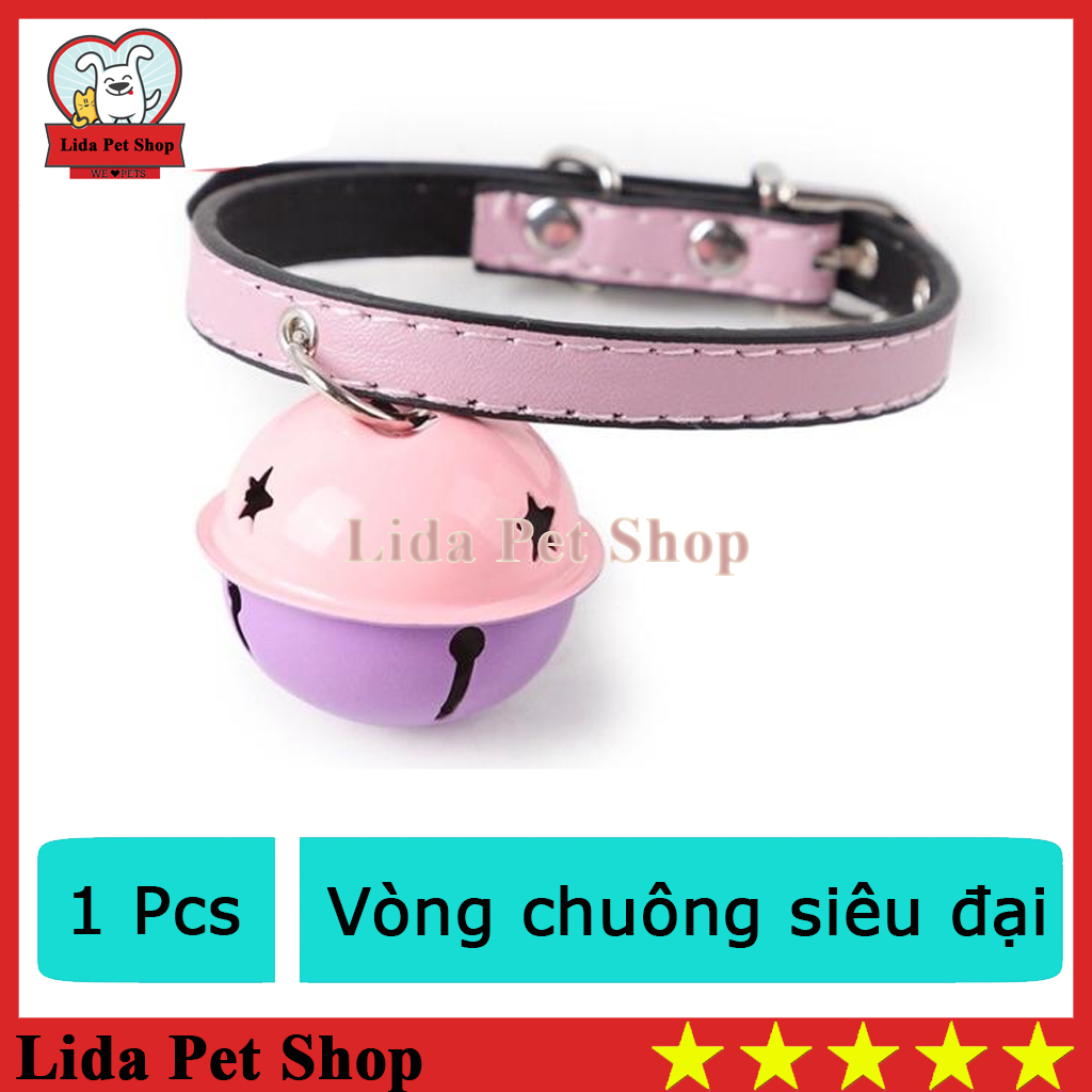 Hn- vòng cổ chó mèo có chuông siêu đại - chó từ 1-4kg,mèo từ 2-6kg -hp10650tc, vòng cổ cho chó, vòng cổ chó, vòng cổ cho mèo, vòng cổ mèo