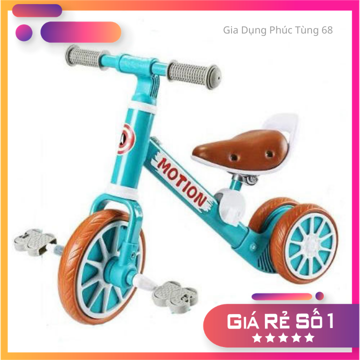 Xe chòi chân MONTION có bàn đạp khung bằng thép siêu chắc chắn cho bé
