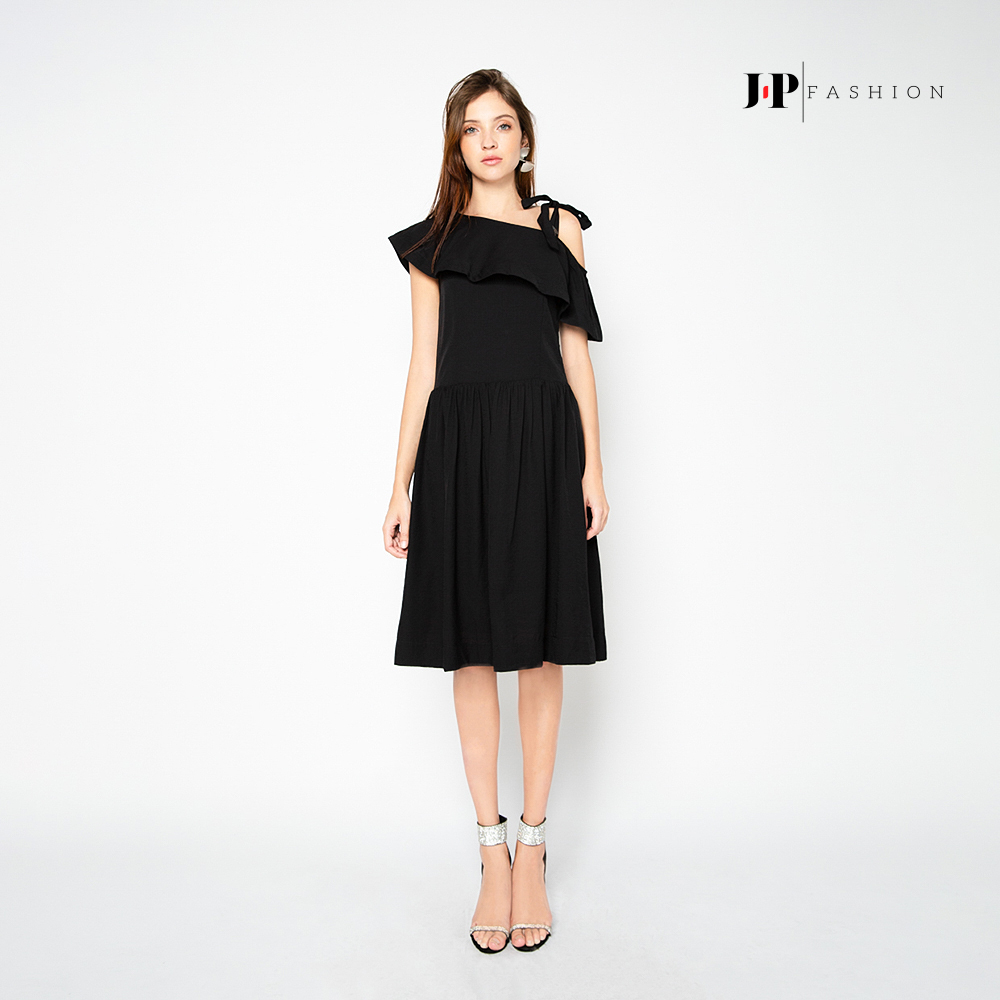 Đầm trễ vai nữ phối bèo tôn dáng j-p fashion 11005278