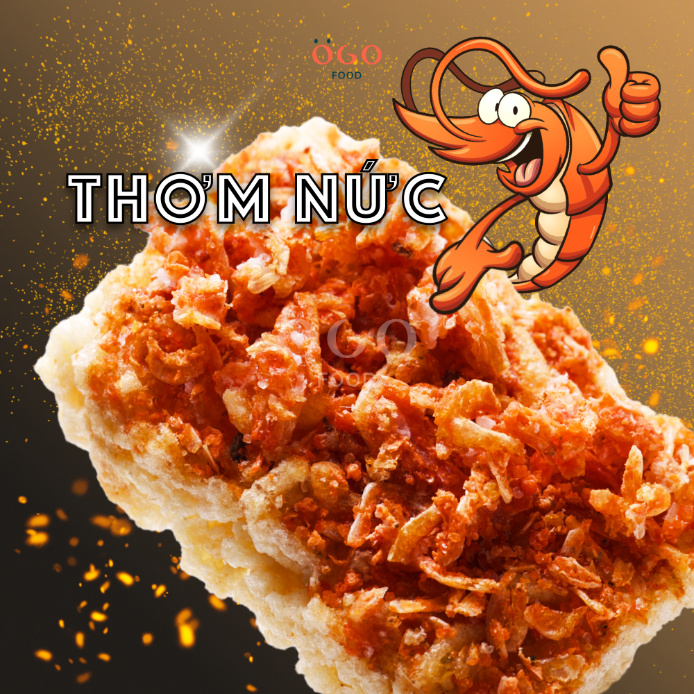 Cơm cháy tép biển, ogo food, 250g