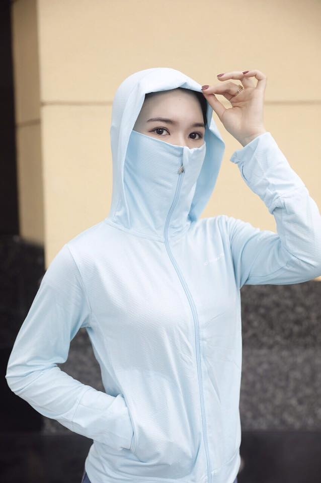 Áo chống nắng nữ thông hơi - chống tia UV kèm túi cuộn
