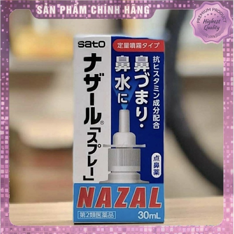 Xịt mũi viêm xoang Nazal Nhật Bản Sato 1