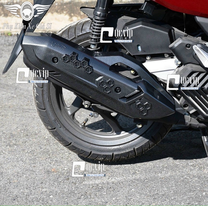 Ốp che pô carbon airblade ab 2023 đời mới 160cc, 125cc ms5309