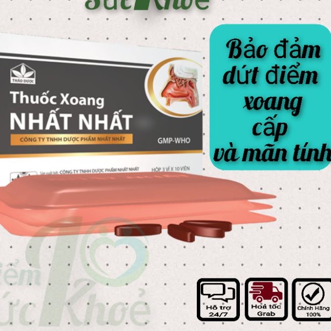 Xoang Nhất Nhất hộp 30 viên - Hỗ trợ cho người viêm xoang cấp và mãn tính