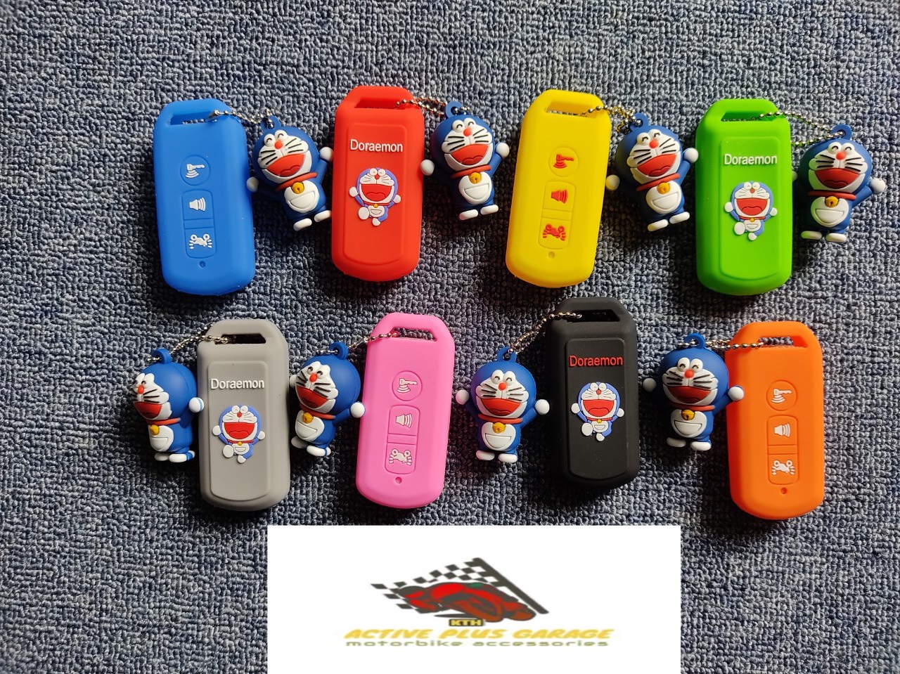 BAO(VỎ) SILICON KHÓA SMARTKEY DOREMON CHO AIR BLADE, VARIO, SH 150